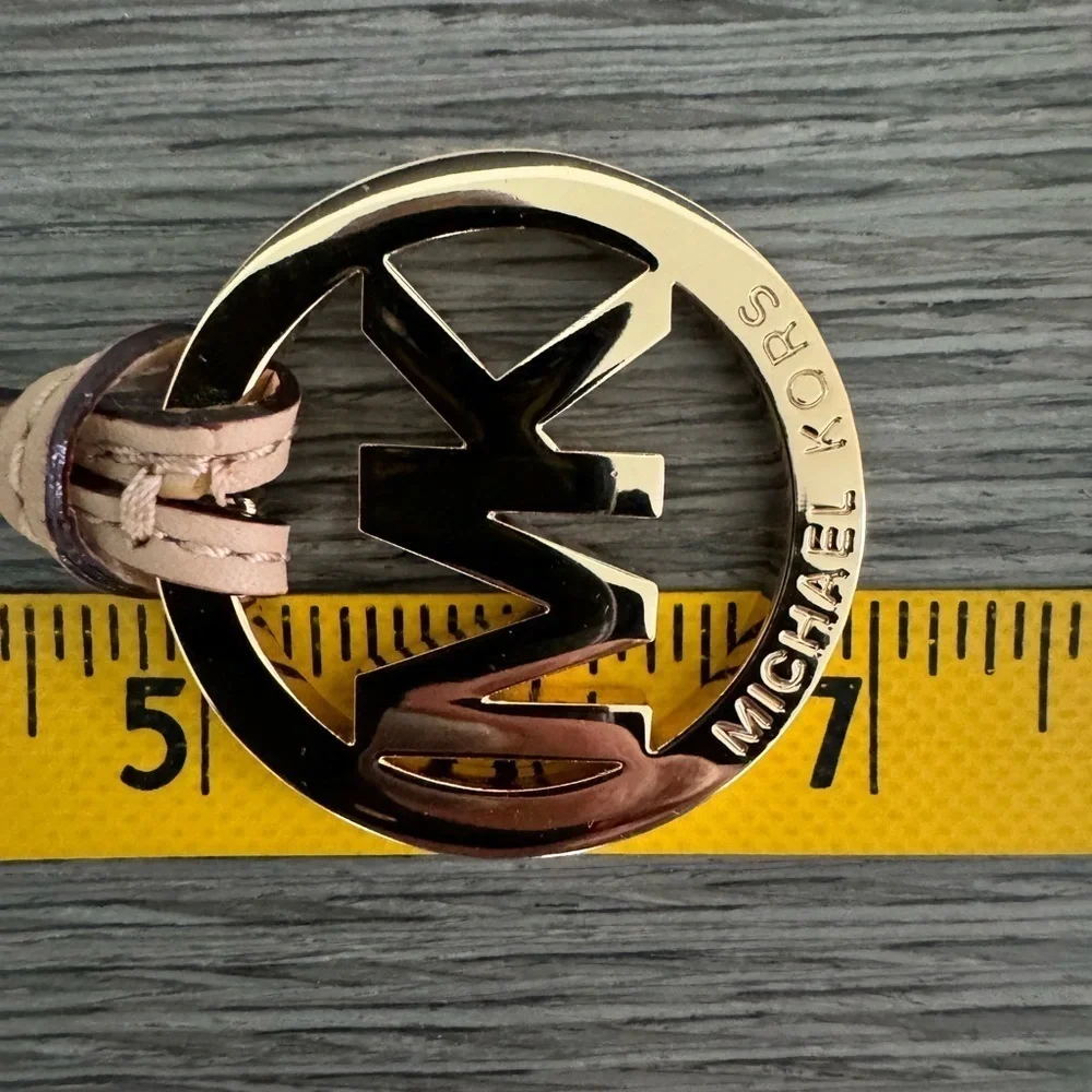 Michael Kors Medallion With Beige Leather Strap Bag‎ Accessory